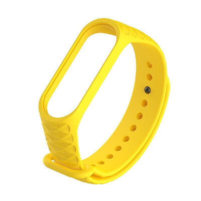 

Replacement Wrist Strap for Xiao-Mi Band 34 Universal TPU Rhombic Wrist Straps Purple