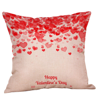 

JPGIF Happy Valentines Day Throw Pillow Case Sweet Love Square Cushion Cover