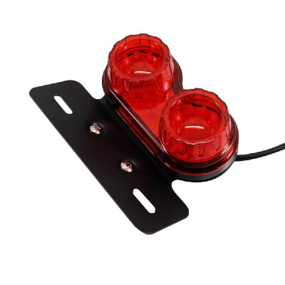 

Universal LED Motorcycle Tail Lamp Turn Signal Light Dual Trailer Lights Brake License Plate Holder Lights