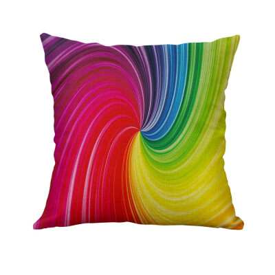 

〖Follure〗New Dynamic Ripple Vortex Seven Color Creative Pillow Linen Pillowcase