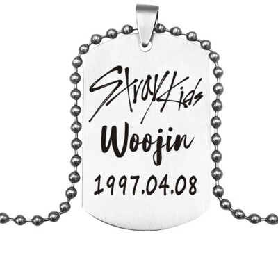 

Straykids Stray Kids Pendant Necklace Fashion Jewelry Silver Titanium Chain Necklaces & Pendants