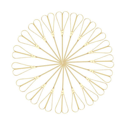 

50pcs Disposable Scissors Shape Bamboo Food Picks Buffet Cake Fruit Forks