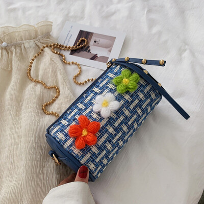 

Summer 2019 Joker fashion Mori Fairy Pack Korean version of the new pastoral popular wind slung round drum bag