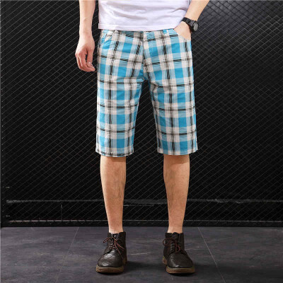 

SQSI 2019 five pants summer casual shorts tide simple pants male lattice special 4944