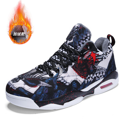 

Trend plus velvet cushion shoes mens cotton shoes fashion youth sports shoes shock absorption basketball shoes