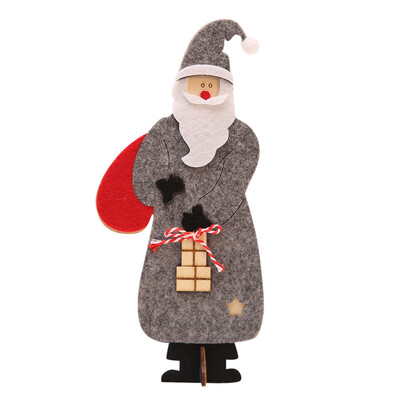 

〖Follure〗Wooden Christmas Santa Claus Assembling Crafts Home Decor Ornaments