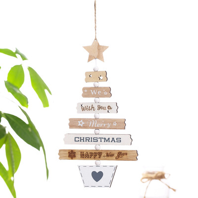 

Gobestart Christmas Tree Ornaments Colorful Wooden Cutout Creative Christmas Decoration