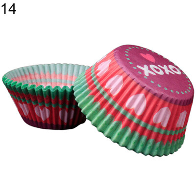 

100Pcs Lovely Cupcake Cake Liner Baking Cup Muffin Dessert Holder Kitchen Decor