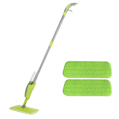 

Household Fashionable Stainless Steel Pole Floor Mop Quick Sweep Cleaning Tool Detachable Microfiber Pad Spray Mops with 380ml Wat