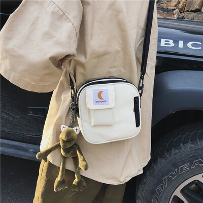 

Oblique satchel ins mens leisure bag fashion single shoulder satchel sports female bungee trendy brand