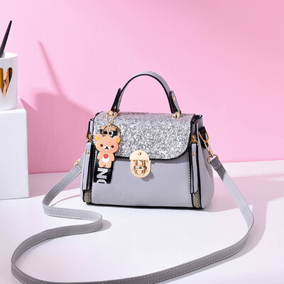 

Womens Bag Summer Fashion Baitie Texture Small Fresh Single Shoulder Bag with Western Style Slant Bag