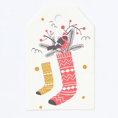 

50Pcs Diy Kraft Tags Merry Christmas Labels Gift Wrapping Paper Hang Tags Santa Claus Paper Cards Xmas Party Supplies