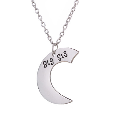 

2019 New&Hot Sale Big Middle Little Family Moon Heart Pendant Necklace Gifts for Girls
