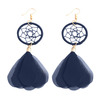 

Ethnic Women Dreamcatcher Fabric Pendant Hook Ear Drop Dangle Earrings Jewelry
