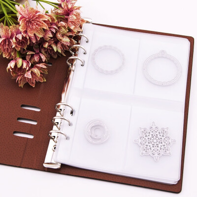 

5pcs DIY Scrapbooking Cutting Dies Stencil Synthetic Leather Storage Book Case