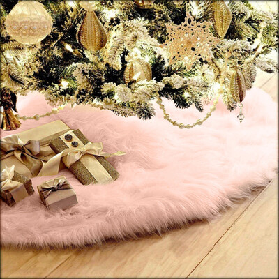 

Siaonvr 75cm Christmas Plush Long Haired Christmas Tree Skirt Christmas Home Decor PK