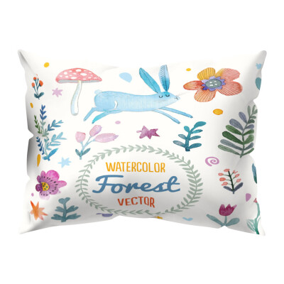 

〖Follure〗Print Pillow Case Polyester Sofa Car Cushion Cover Home Decor 30 X 50cm