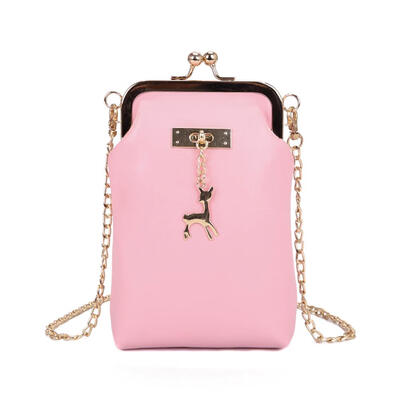 

Retro Mini Shoulder Bags Women PU Chain Crossbody Bag Mobile Phone Handbags