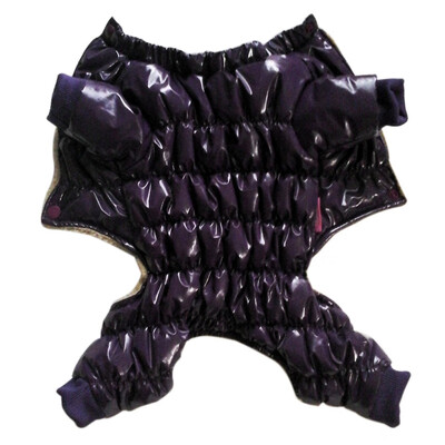 

Solid Color Winter Dog Clothes Soft Fleece Lining Warm Puppy Jumpsuit Coat Pet four feet Autumn Winter Clothes