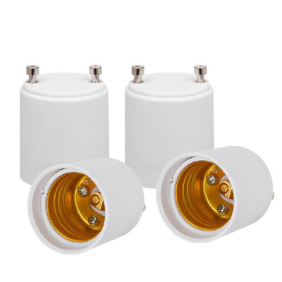 

4 Pcs GU24 to E26 E27 Adapter LED Light Bulb Holder Socket Converter PBT Fireproof Material GU24 Pin Base Fixture to E26 E27 Stand