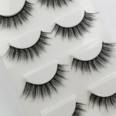

3D Mink False Eyelashes Beauty Makeup Thick Voluminous Messy Fake Eye Lashes Extension Tools Eye Cosmetic