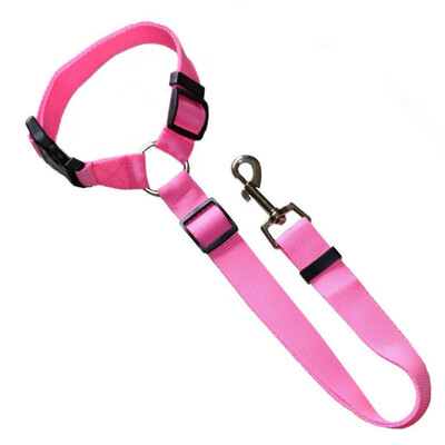 

Dog Bandanas Bwogue 2 Packs Dog Cat Safety Seat Belt Strap Car Headrest Restraint Adjustable Nylon Fabric Dog Restraints Vehicle
