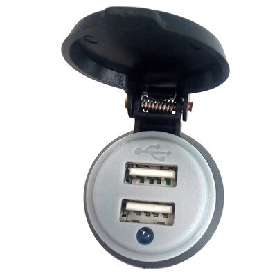 

24V Car USB Charger 21A for Motorcycle Auto Truck ATV Boat Dual USB Socket Charger Power Adapter Outlet Power