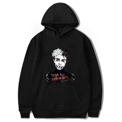 

New Xxxtentacion Hoodies MenWomen Casual Pullover Streetwear Sweatshirt Sudadera Hombre Harajuku Male Hood Crewneck -2XL