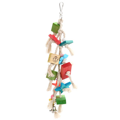 

Colorful Parrot Toys Macaw Cage Chew Bird Toys For Parrots Pet Bird Conure