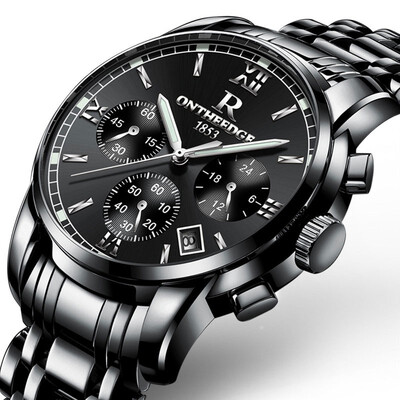 

2018 New watch Men Wrist Watches Casual waterproof stainless steel Quartz watch calendar