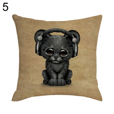 

Cute Animal Elephant Dog Throw Pillow Case Cushion Cover Sofa Bedding Articles