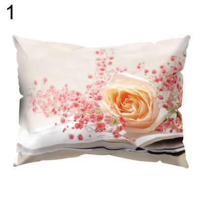 

Vintage Flower Printed Throw Pillow Protector Case Cushion Cover Bedding Article