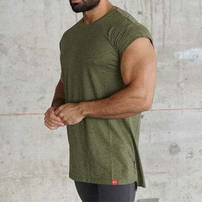 

New Mens Gym Singlet Bodybuilding Plain Tank Top Vest Sleeveless Fitness T-shirt