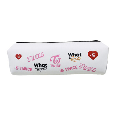 

Pencil Case Blackpink Wanna ONE Waterproof PU-Leather Large Capacity Zippered Stationery Pouch Bag