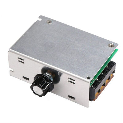 

Motor Speed Controller Motor Control Board AC 110V 4000W Adjustable Voltage Regulator SCR Shell