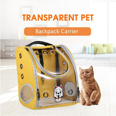 

Pet Carrier Backpack Dog Carrier Foldable Zipper Assembled Soft Shell Breathable Mesh Design Pet Backpack
