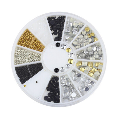 

Toponeto Nail Art Accessories Crystal Rhinestone Wheel Decoration Manicure Tool