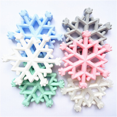 

New Design Bpa Free Wholesale New Design Toddler Infant Baby Molar Sensory Teething ToysSilicone Snowflake Teether