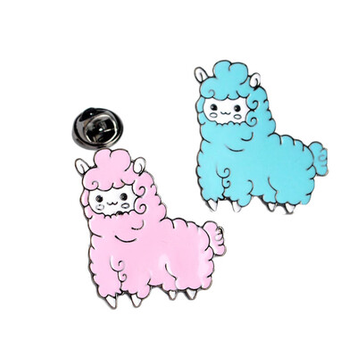 

Cute Kawaii Alpaca Brooch Pin Badge Brooche Shirt Jacket Decorated Wo en Girl Cute Jewelry Gifts