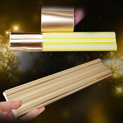 

100pcs Art Craft Design Paper Imitation Gold Foil Paper Sheets for Gilding