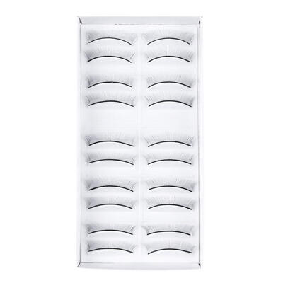 

10pairs 8mm False Eyelashes Natural Lengthening Novice Pratice Makeup Tool