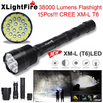 

Saidsome XLightFire 15x XML T6 5 Mode 18650 Super Bright LED Flashlight flashlight lamp