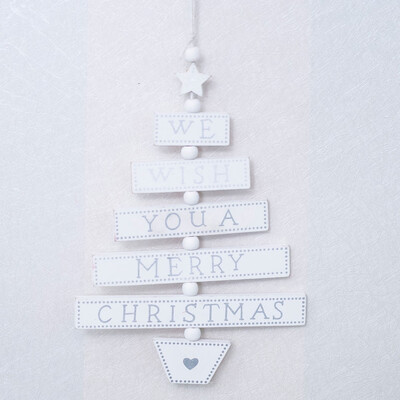 

JPGIF Wooden Christmas Tree Vine Wood Sign Pendant Christmas Decoration Pendant