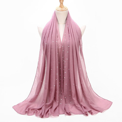 

Gobestart Fashion Women Ladies Chiffon Scarf Muslim Soft Wrap Long Shawl