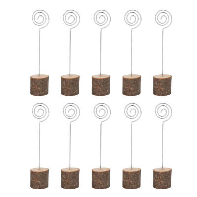 

Greensen 10Pcs Memo Bark Stump Photo Wooden Clip for Wedding Gift Celebration Party Decoration