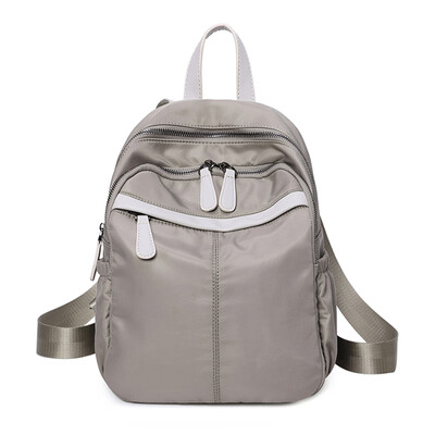 Street Shoulder Bag Fashion Womens Bag Folded Side Bag Backpack Oxford Cloth Vehicle Sewing Multi-zipper Travel Bag