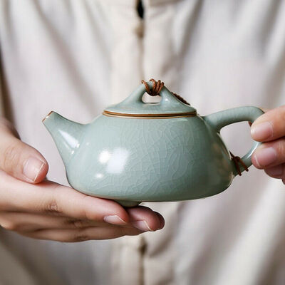 

Ice Veins Shi Piao Ru Kiln Celeste Celadon Chinese Teapot 150ml 507oz