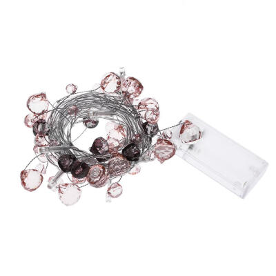 

10LED Imitation Crystal Bead Light String Party Bedroom Hanging Lamp Decor