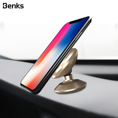 

Benks car phone holder center console instrument panel magnet adsorption bracket car mobile phone bracket magnetic universal champagne gold
