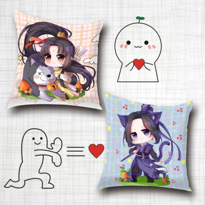 

redCherry Anime Characters Cartoon Square Throw Pillow Case Cushion Cover Double Sided 177 inch